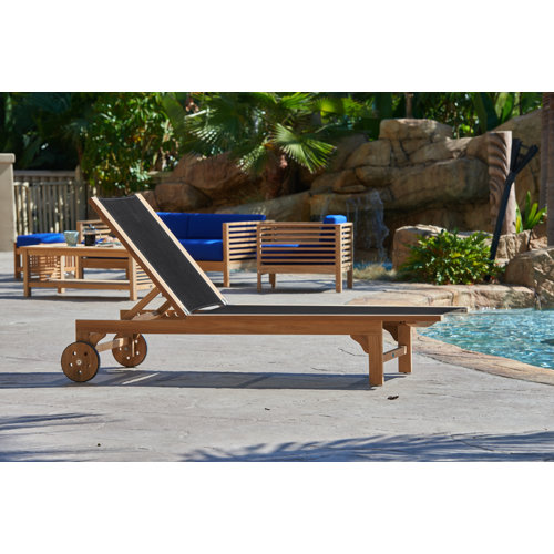 Teak Outdoor Chaise & Lounge Chairs You'll Love | Wayfair
